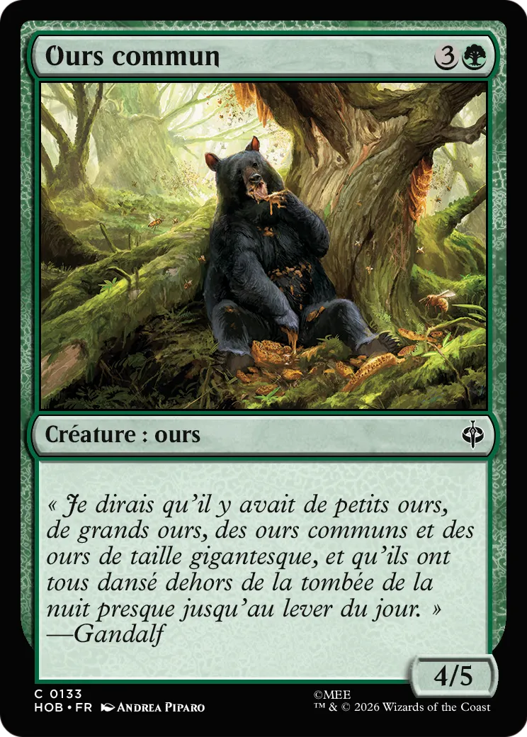 Ours commun — The Hobbit — Magic: The Gathering