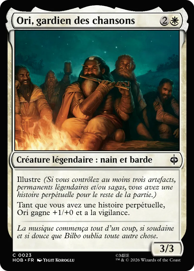Ori, gardien des chansons — The Hobbit — Magic: The Gathering