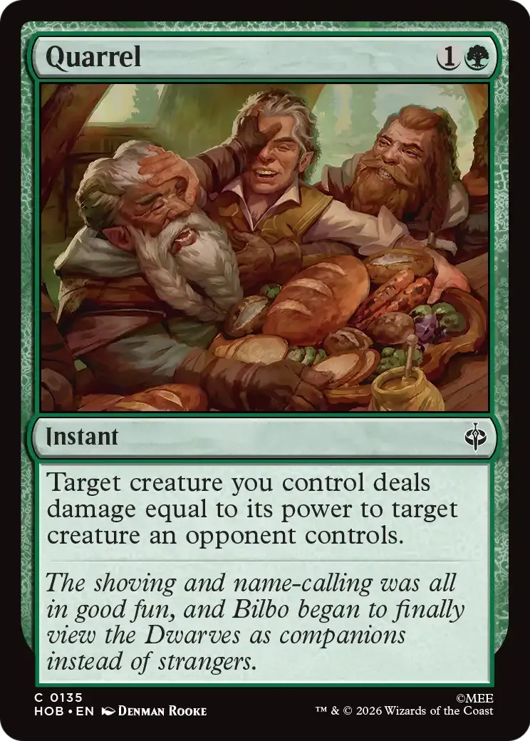 Quarrel from The Hobbit - Magic: The Gathering