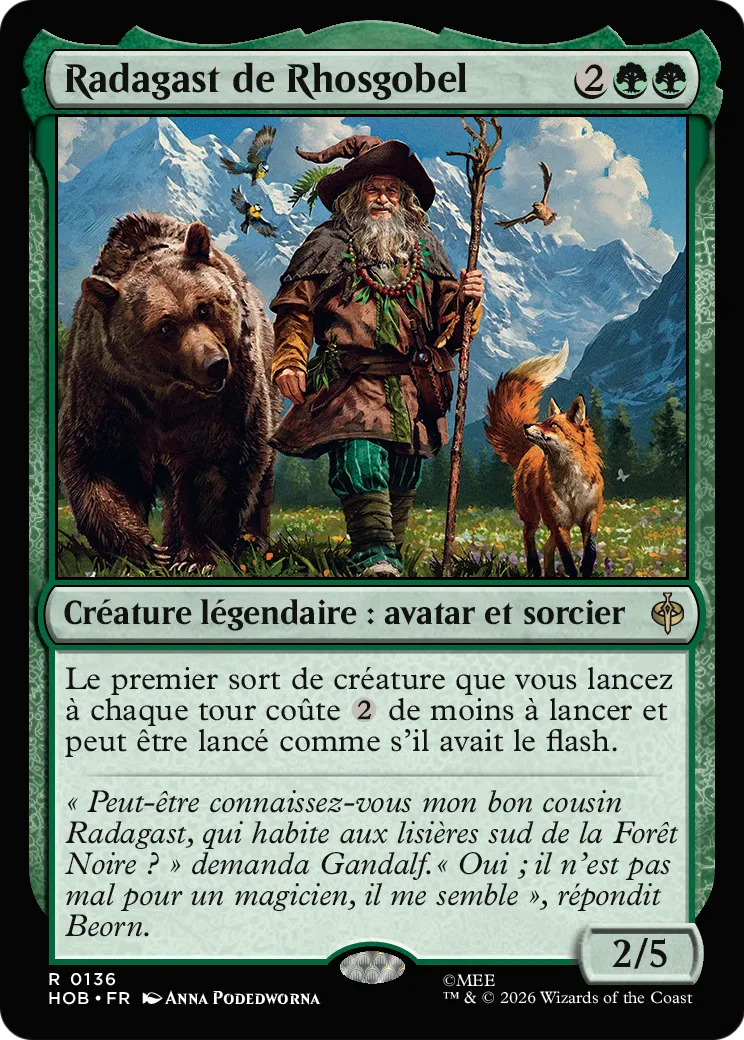 Radagast de Rhosgobel — The Hobbit — Magic: The Gathering