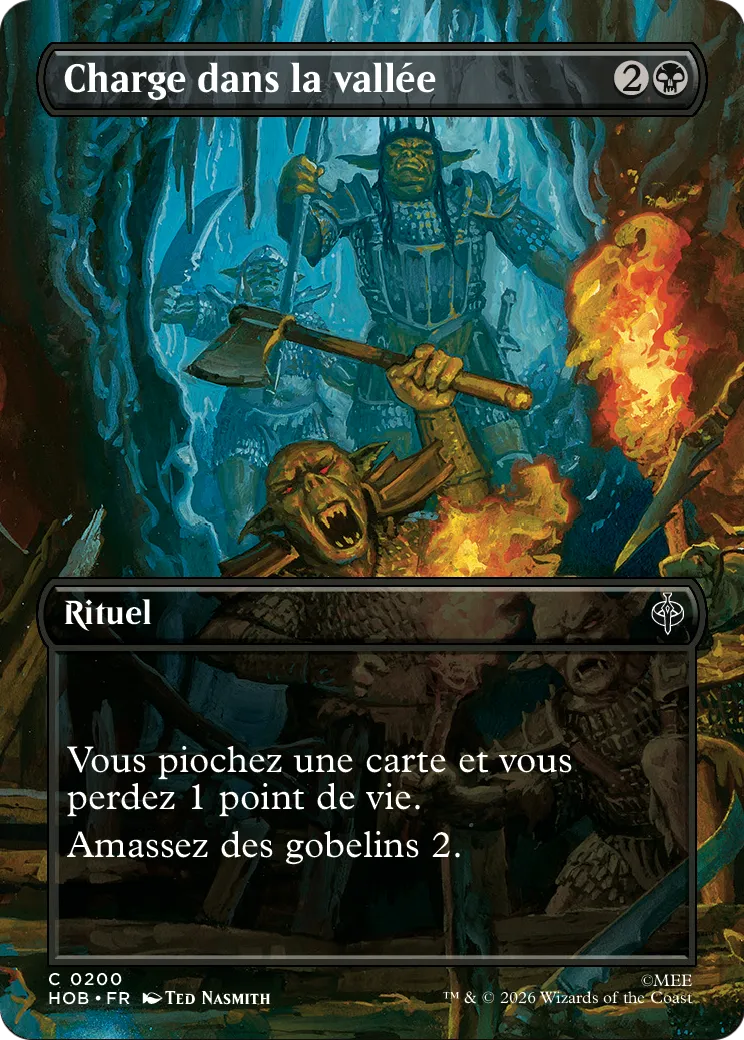 Charge dans la vallée — The Hobbit — Magic: The Gathering