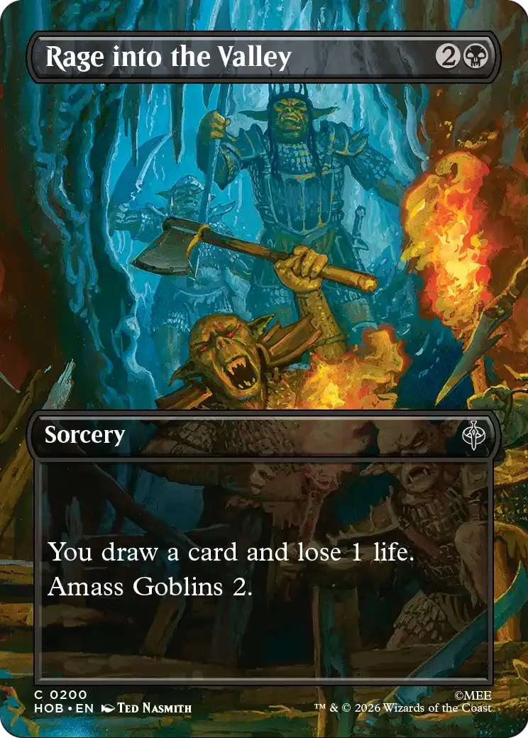 Charge dans la vallée — The Hobbit — Magic: The Gathering