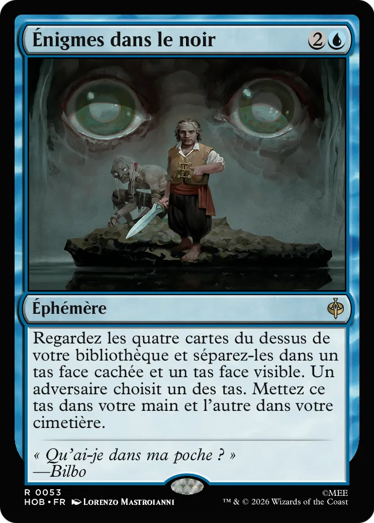 Énigmes dans le noir — The Hobbit — Magic: The Gathering