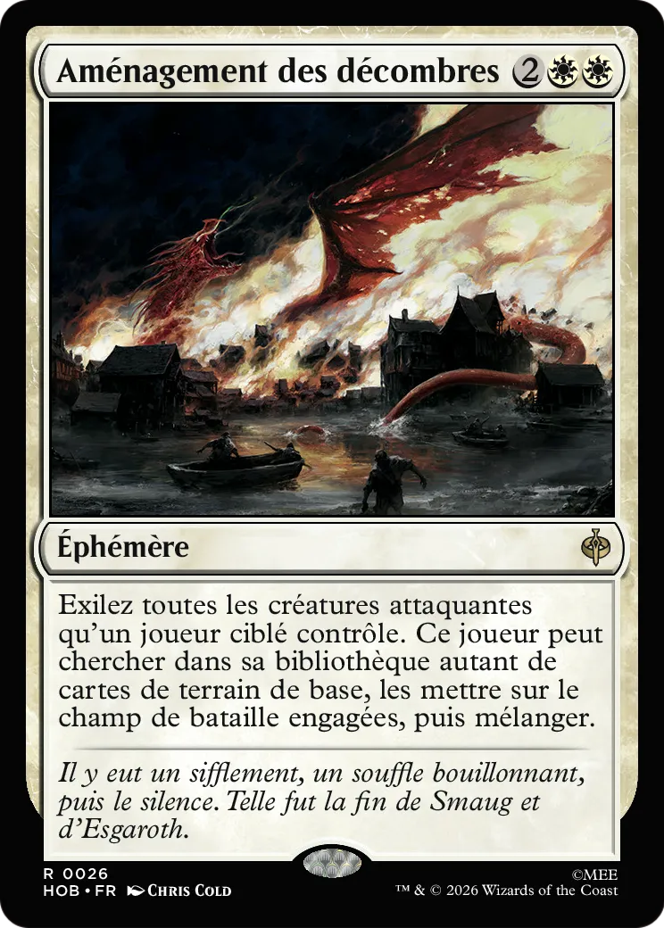 Aménagement des décombres — The Hobbit — Magic: The Gathering