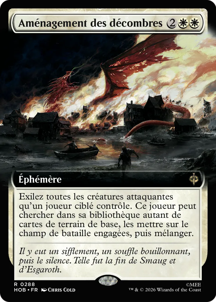 Aménagement des décombres — The Hobbit — Magic: The Gathering