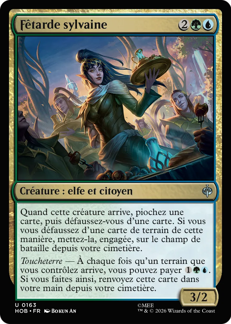 Fêtarde sylvaine — The Hobbit — Magic: The Gathering