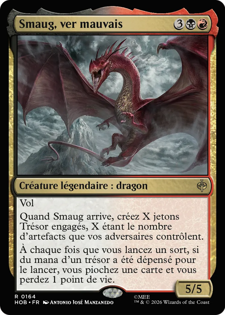 Smaug, ver mauvais — The Hobbit — Magic: The Gathering