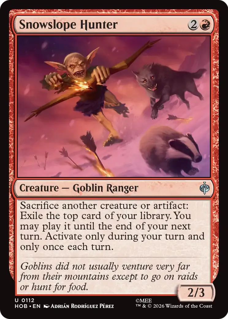 Chasseur des neiges — The Hobbit — Magic: The Gathering