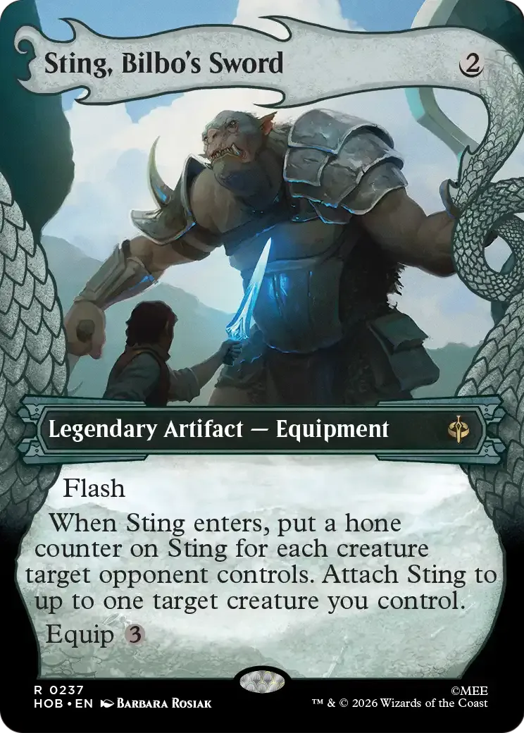 Sting, Bilbo's Sword — The Hobbit — Magic: The Gathering