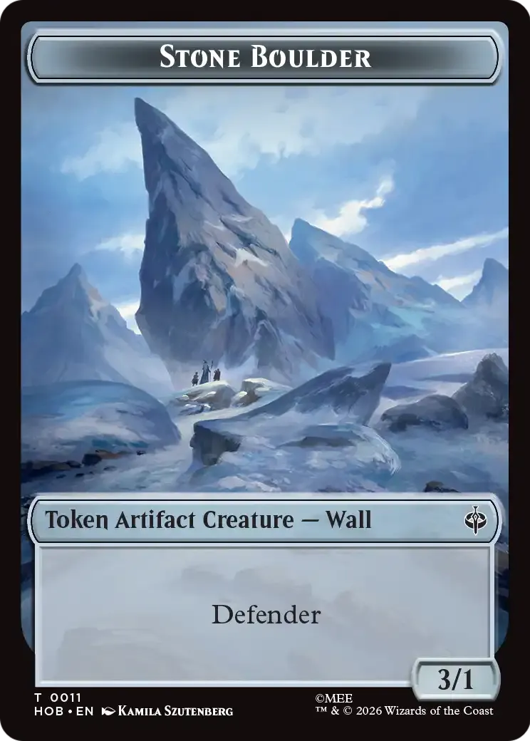Stone Boulder — The Hobbit — Magic: The Gathering
