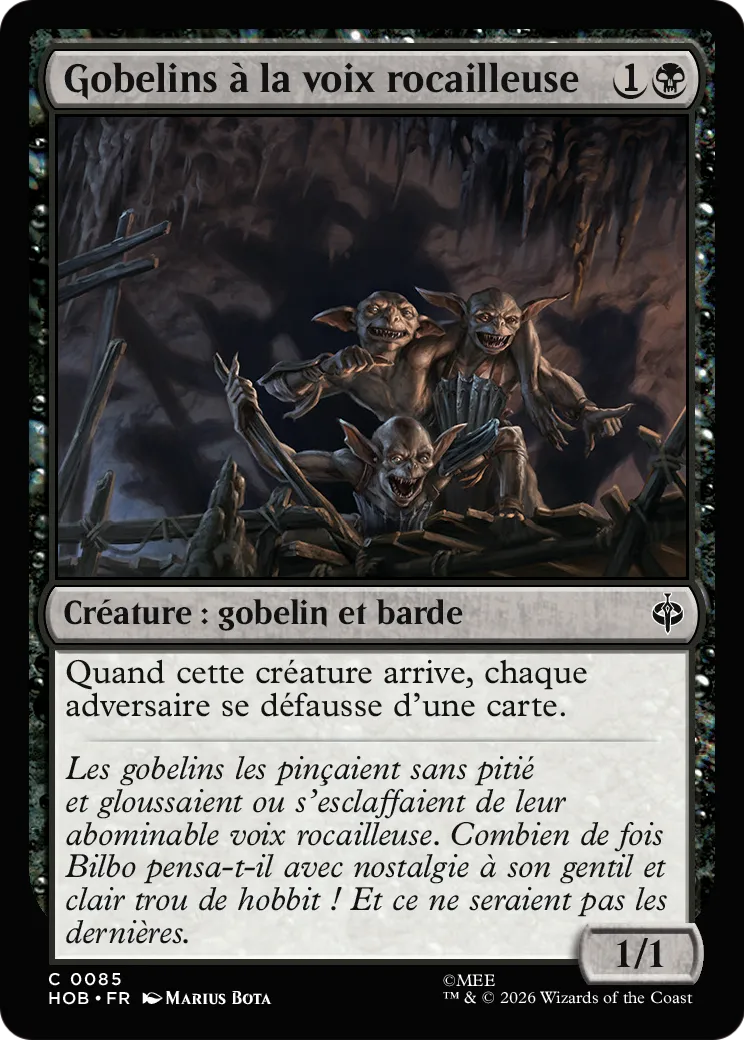 Gobelins à la voix rocailleuse from The Hobbit - Magic: The Gathering