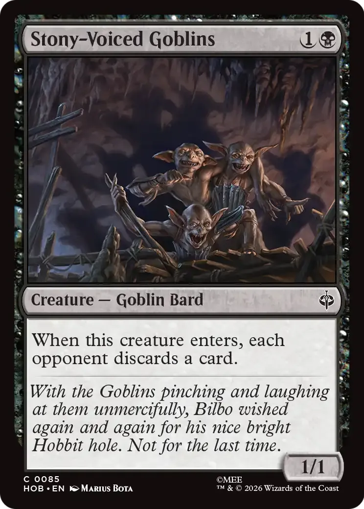 Gobelins à la voix rocailleuse — The Hobbit — Magic: The Gathering
