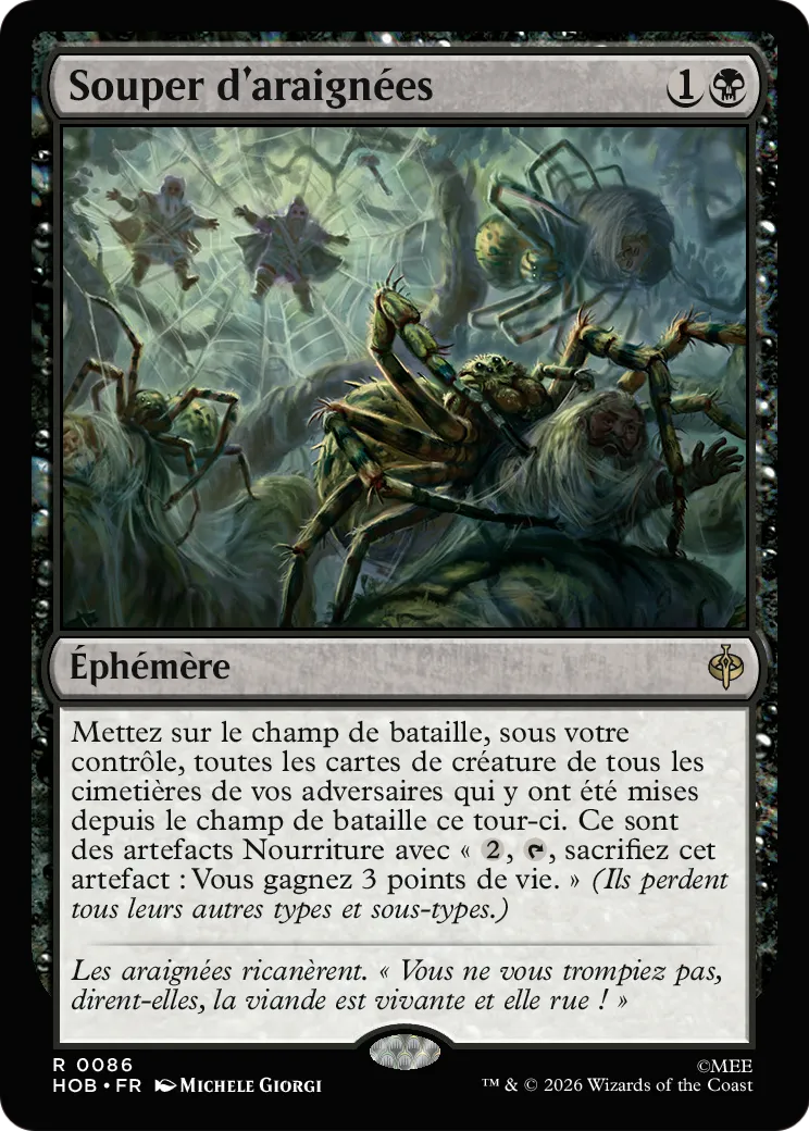 Souper d'araignées — The Hobbit — Magic: The Gathering