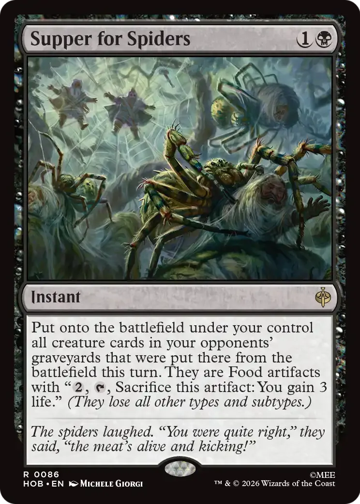 Supper for Spiders — The Hobbit — Magic: The Gathering