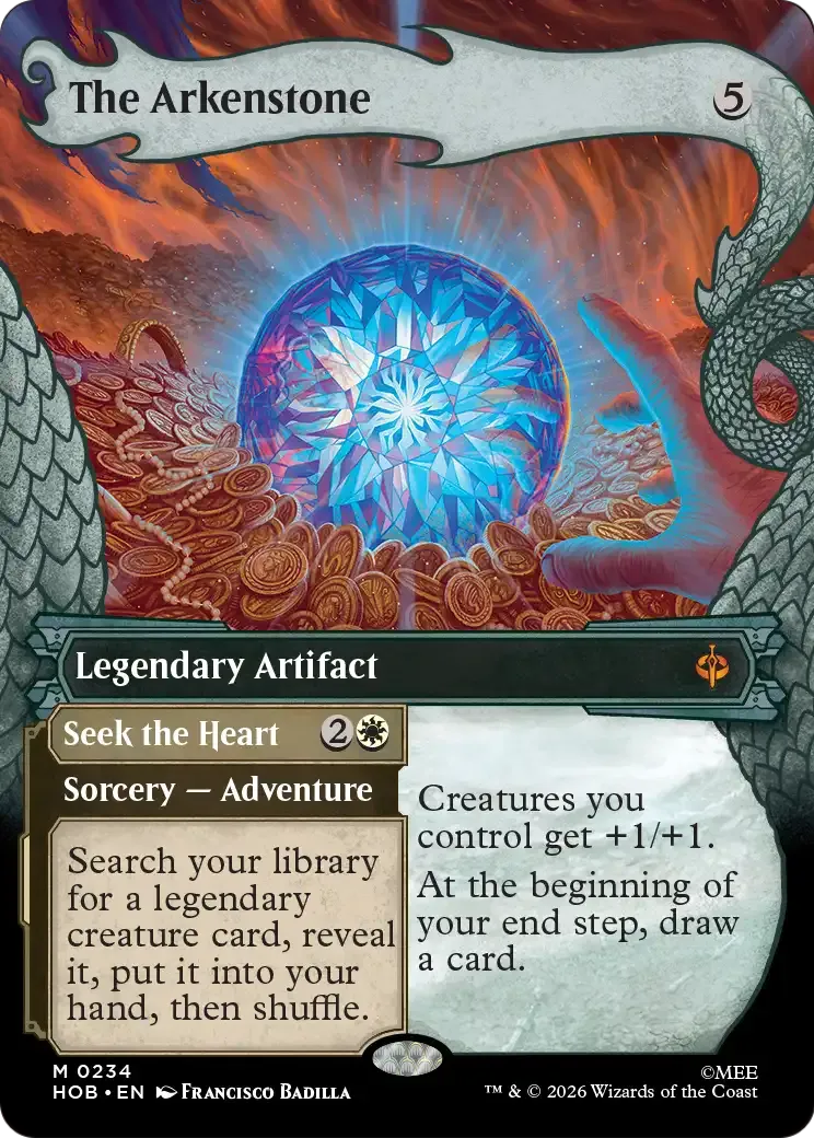 The Arkenstone // Seek the Heart — The Hobbit — Magic: The Gathering