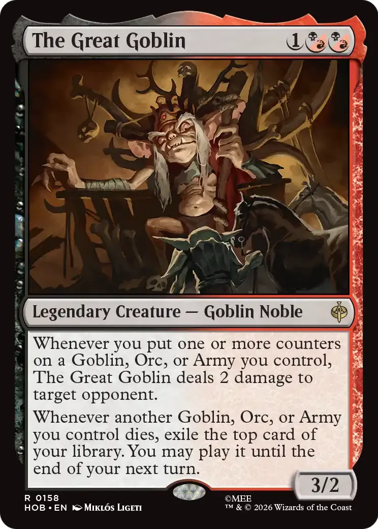 The Great Goblin — The Hobbit — Magic: The Gathering