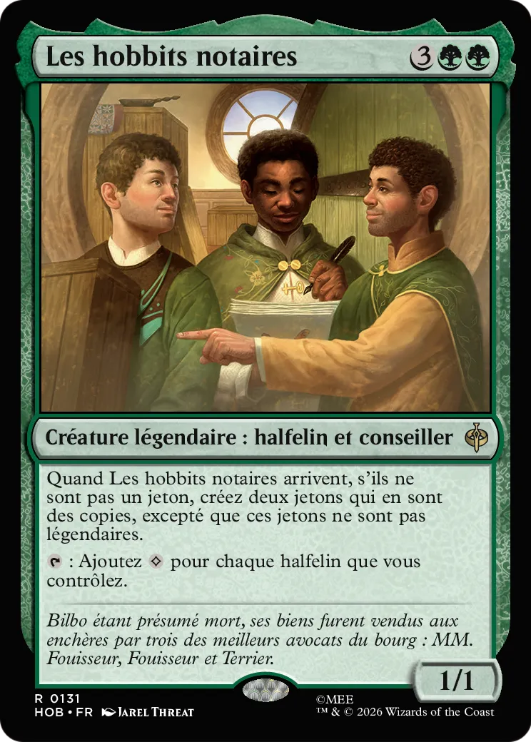 Les hobbits notaires — The Hobbit — Magic: The Gathering