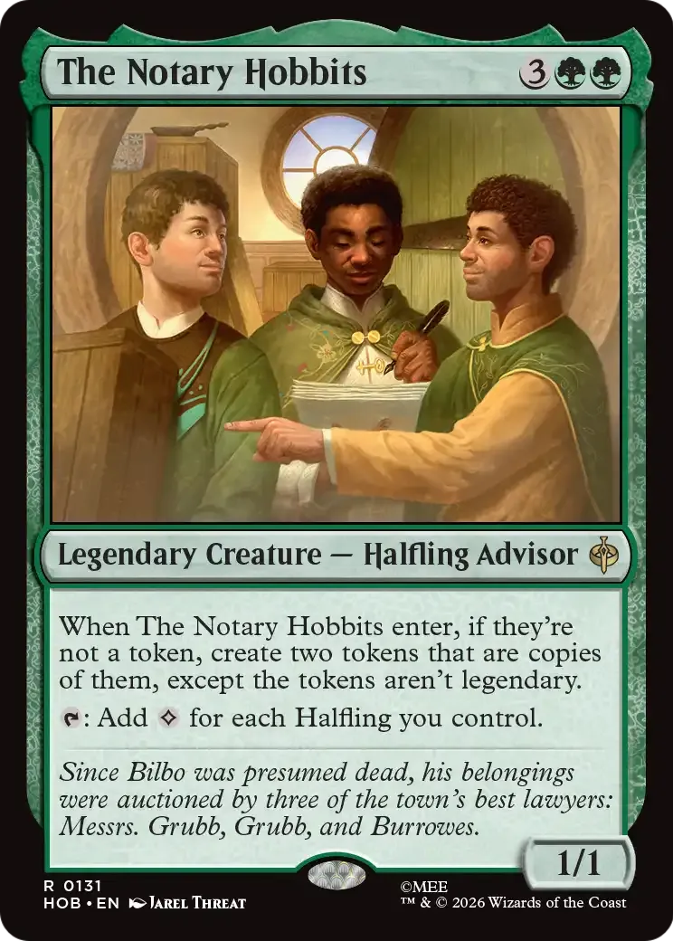 The Notary Hobbits — The Hobbit — Magic: The Gathering