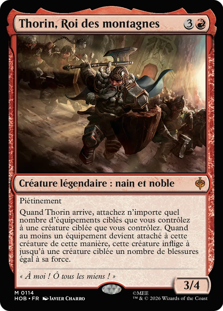 Thorin, Roi des montagnes — The Hobbit — Magic: The Gathering
