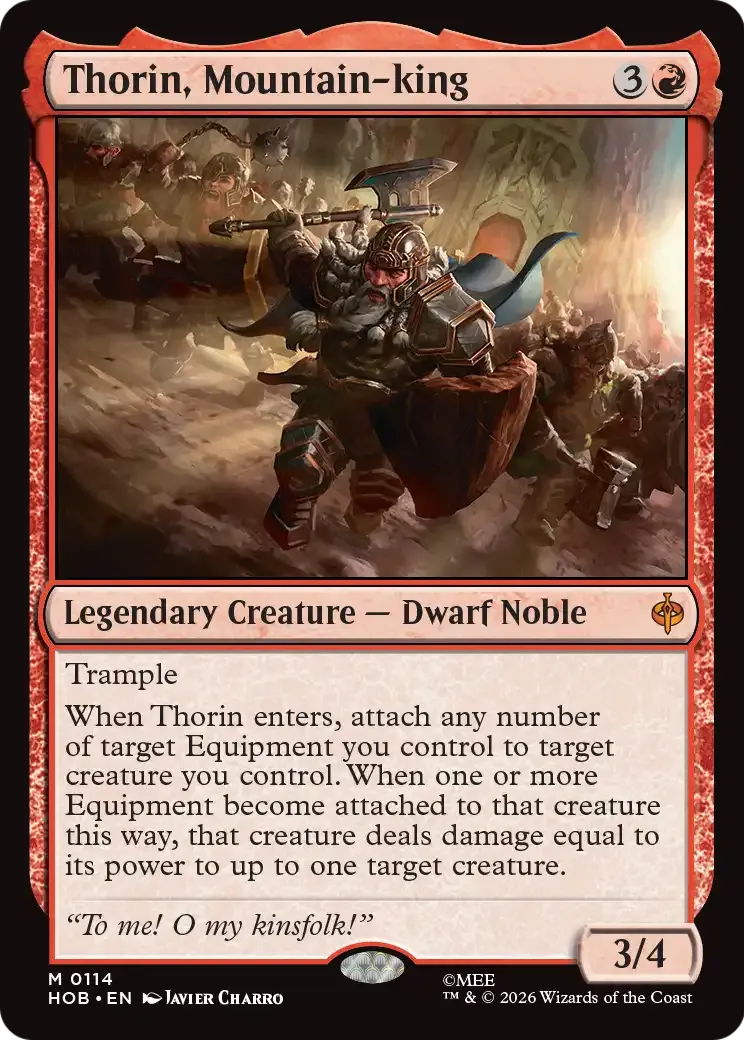 Thorin, Mountain-king — The Hobbit — Magic: The Gathering