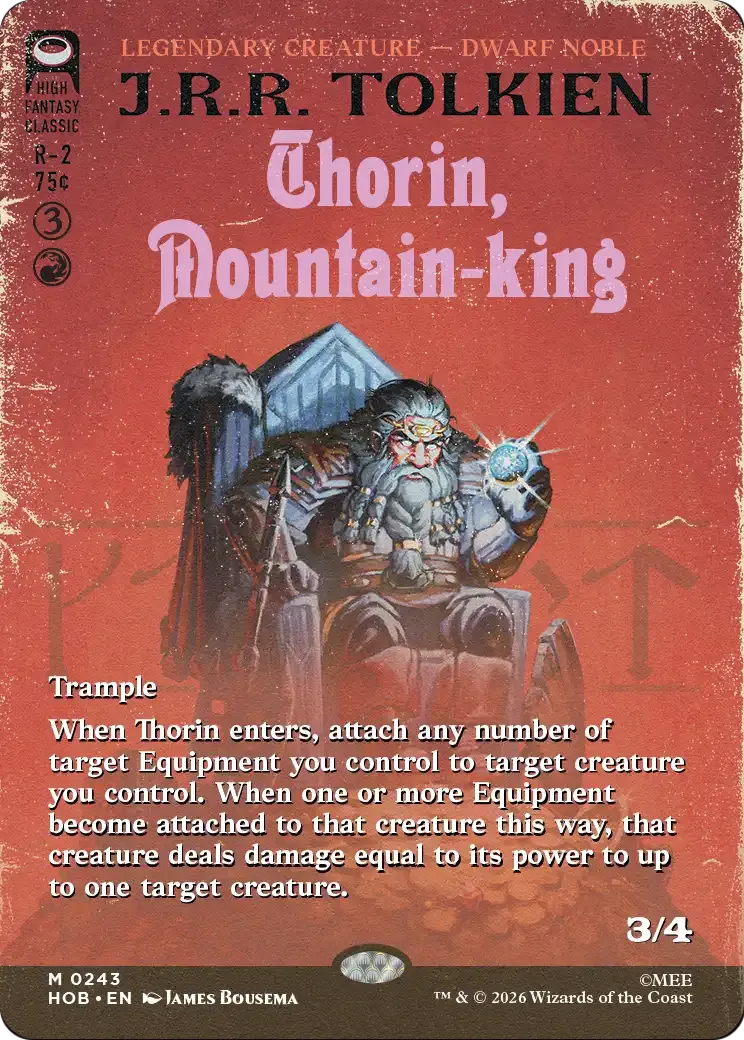 Thorin, Mountain-king — The Hobbit — Magic: The Gathering