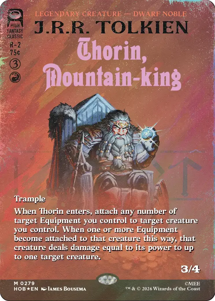 Thorin, Roi des montagnes — The Hobbit — Magic: The Gathering