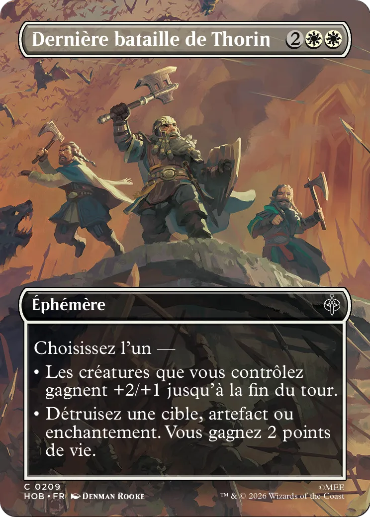Dernière bataille de Thorin — The Hobbit — Magic: The Gathering
