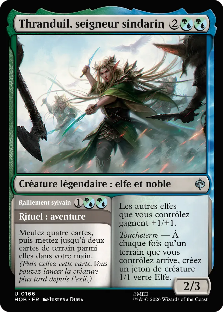 Thranduil, seigneur sindarin // Silvan Rally — The Hobbit — Magic: The Gathering