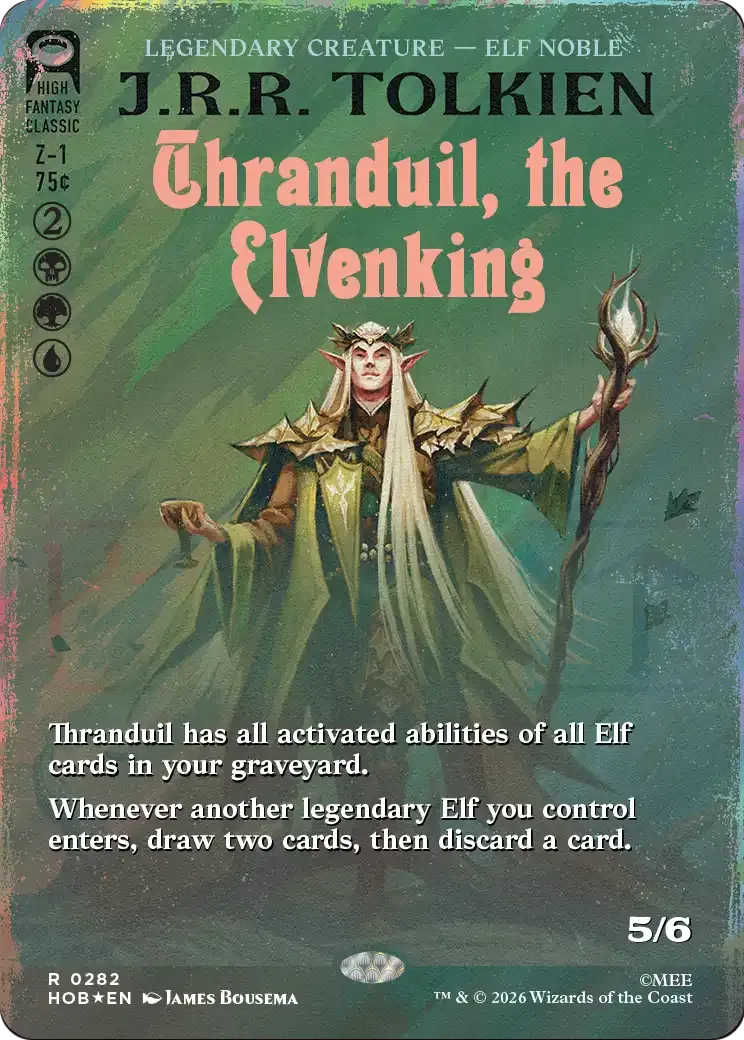 Thranduil, the Elvenking — The Hobbit — Magic: The Gathering
