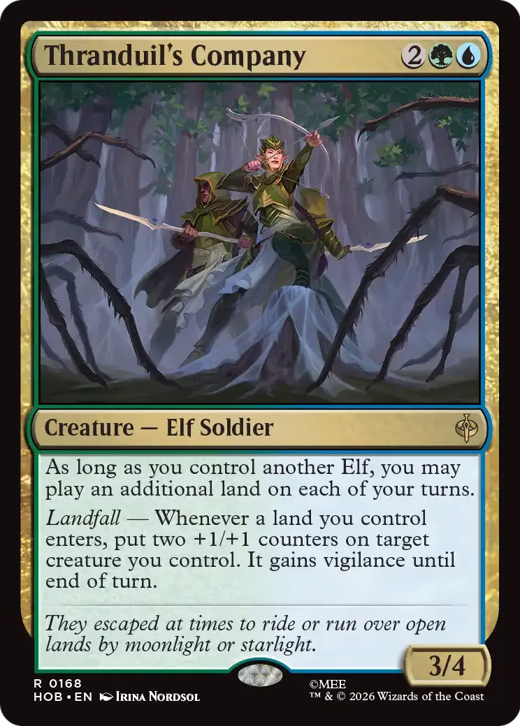 Thranduil's Company — The Hobbit — Magic: The Gathering