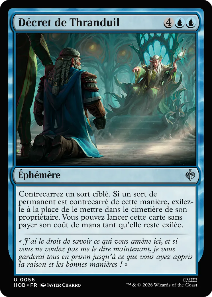 Décret de Thranduil — The Hobbit — Magic: The Gathering