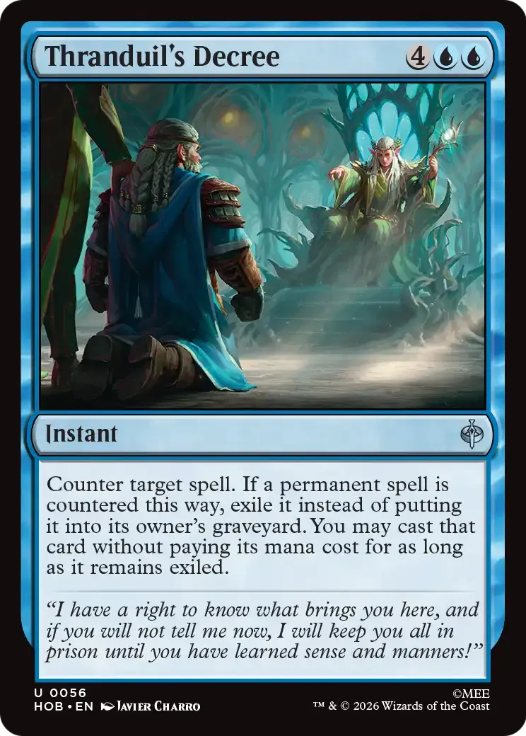 Décret de Thranduil — The Hobbit — Magic: The Gathering