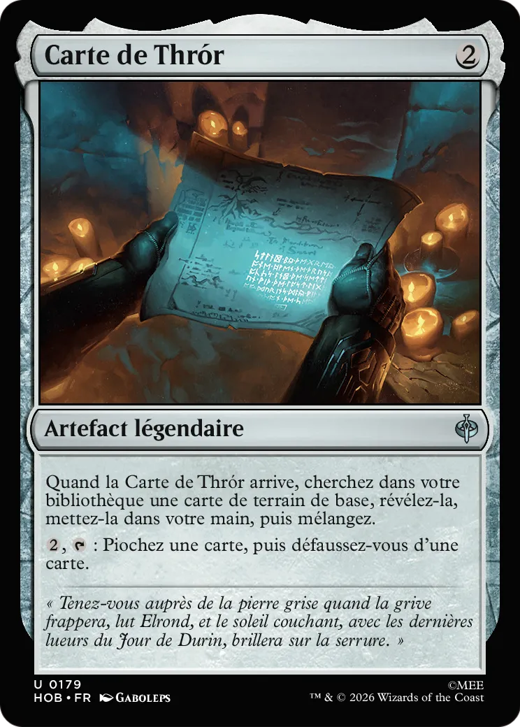 Carte de Thrór — The Hobbit — Magic: The Gathering