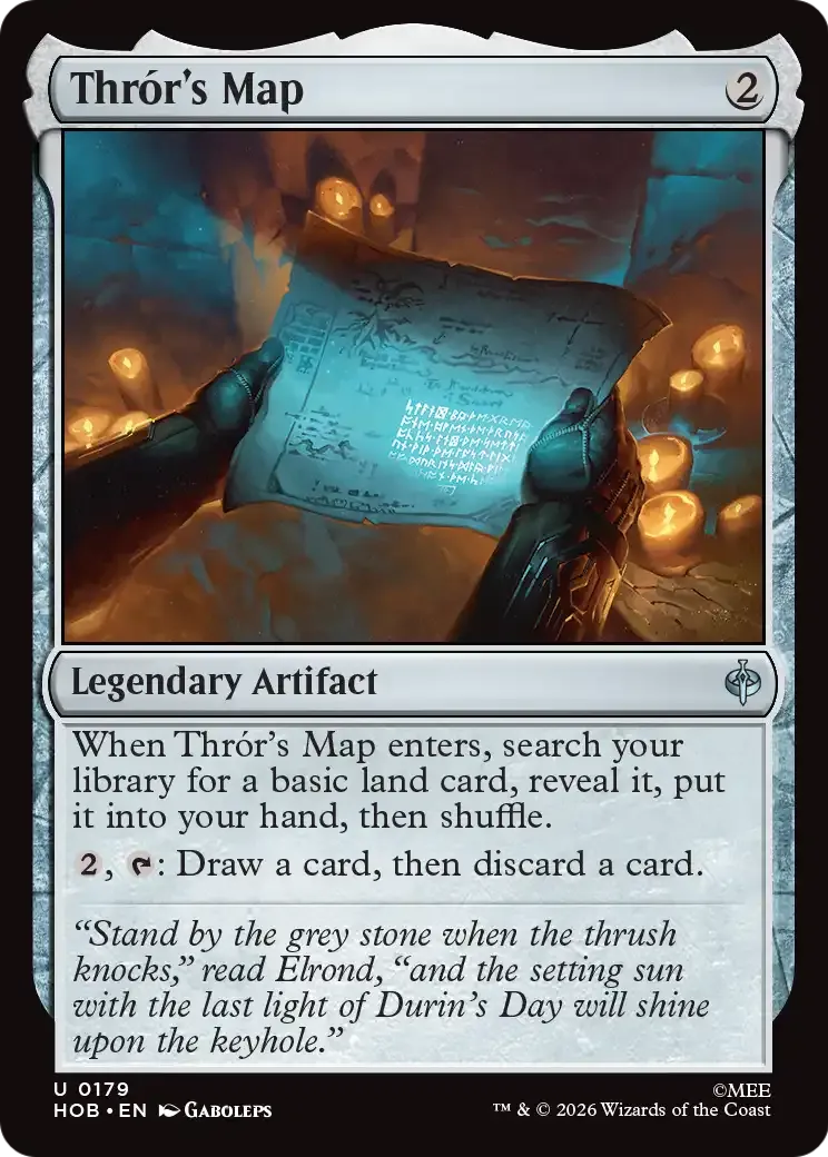 Carte de Thrór — The Hobbit — Magic: The Gathering