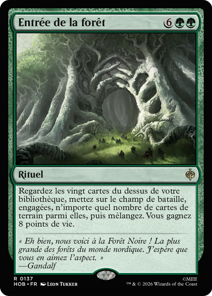 Entrée de la forêt — The Hobbit — Magic: The Gathering