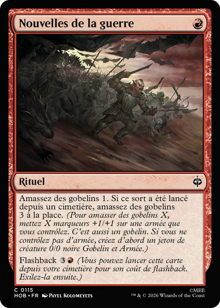 Nouvelles de la guerre — The Hobbit — Magic: The Gathering