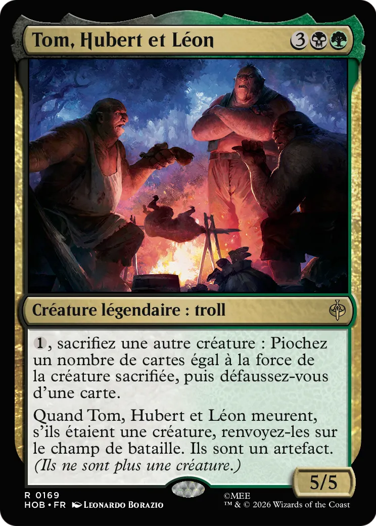 Tom, Hubert et Léon — The Hobbit — Magic: The Gathering