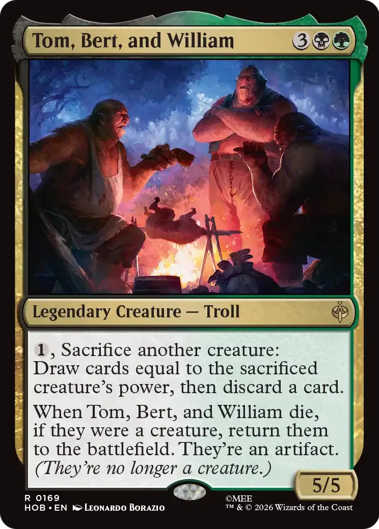 Tom, Bert, and William — The Hobbit — Magic: The Gathering