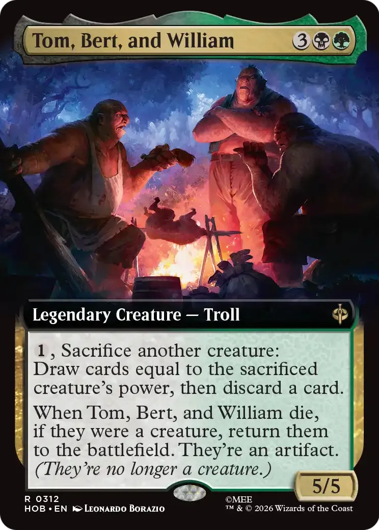 Tom, Bert, and William — The Hobbit — Magic: The Gathering