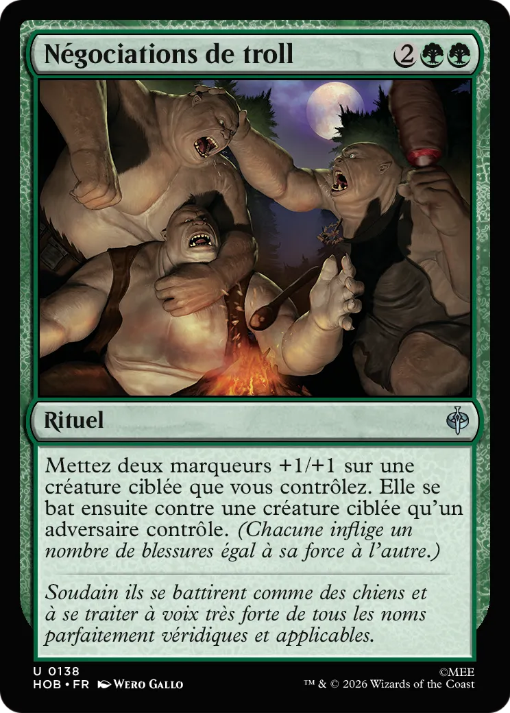 Négociations de troll from The Hobbit - Magic: The Gathering
