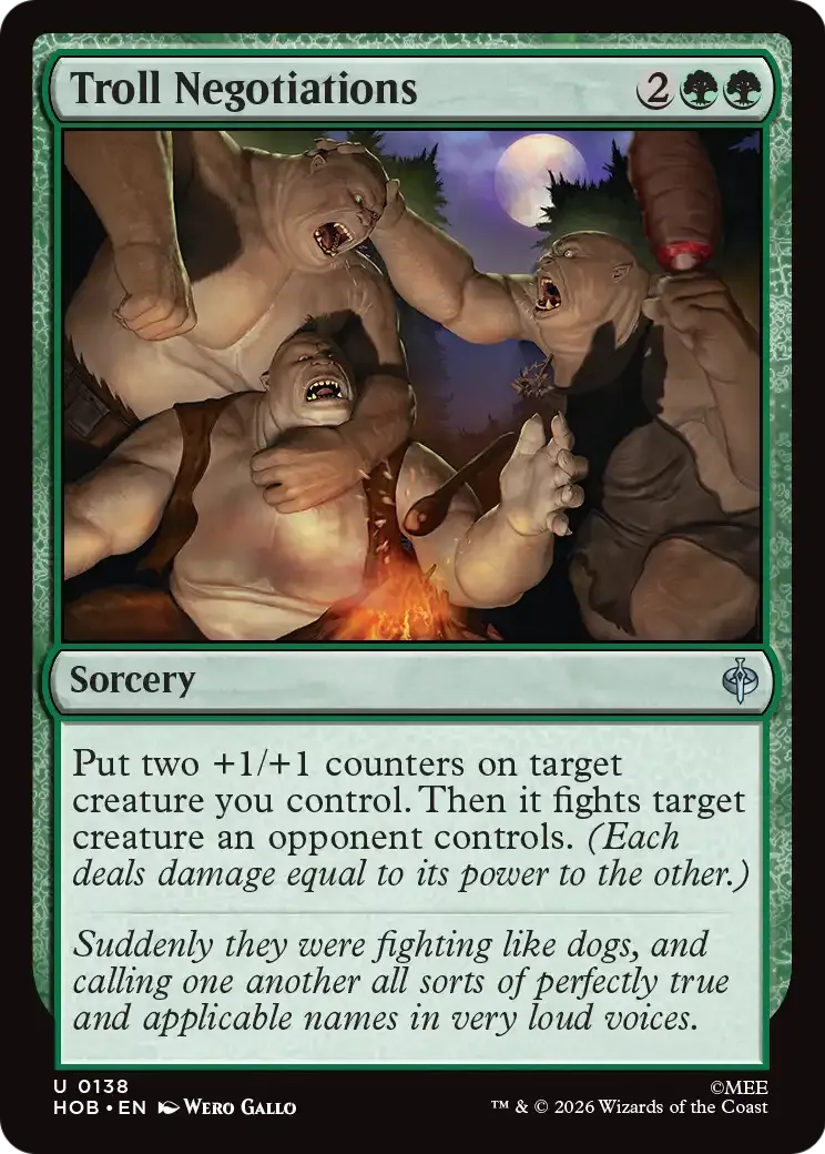 Négociations de troll — The Hobbit — Magic: The Gathering