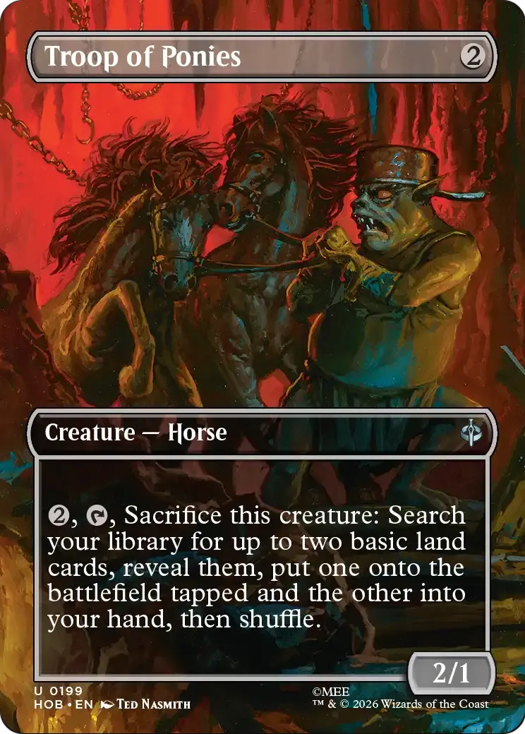 Troop of Ponies from The Hobbit - Magic: The Gathering