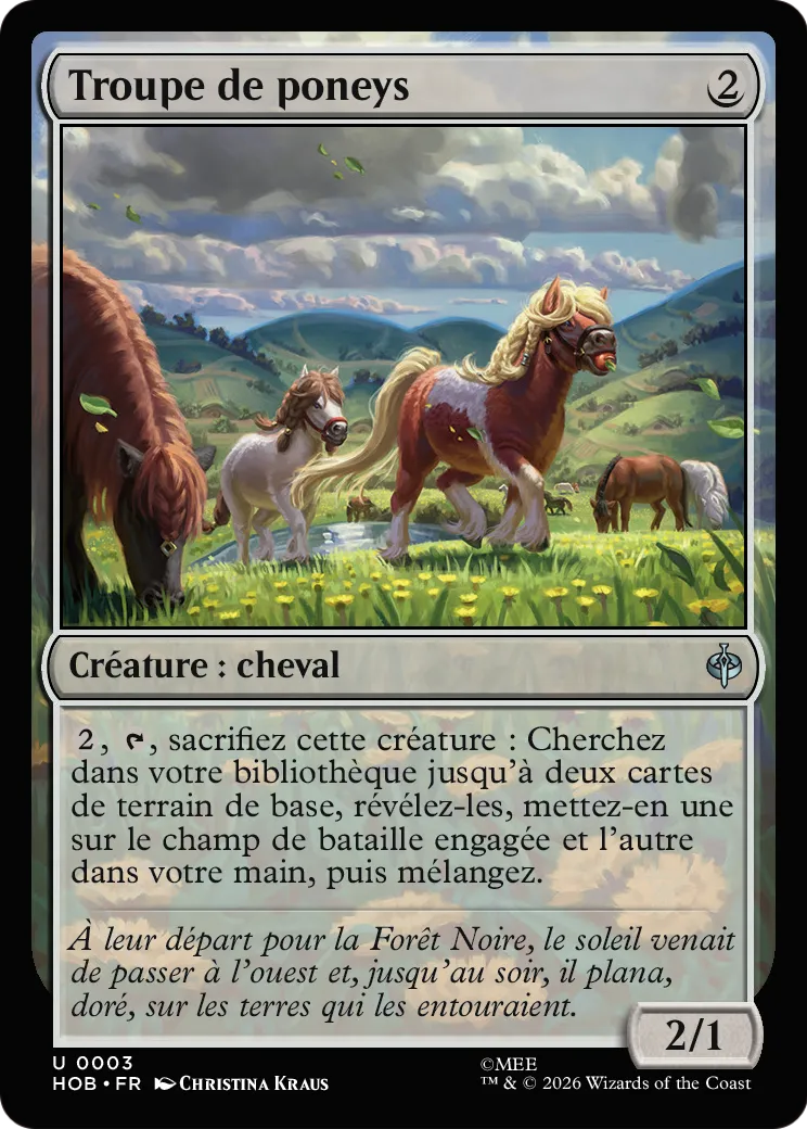 Troupe de poneys — The Hobbit — Magic: The Gathering