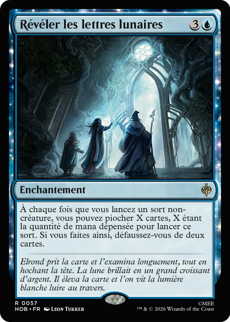 Révéler les lettres lunaires — The Hobbit — Magic: The Gathering