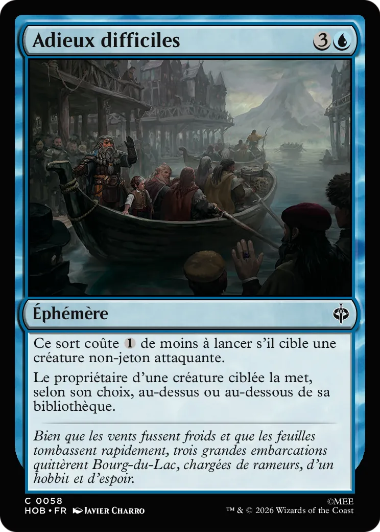Adieux difficiles — The Hobbit — Magic: The Gathering