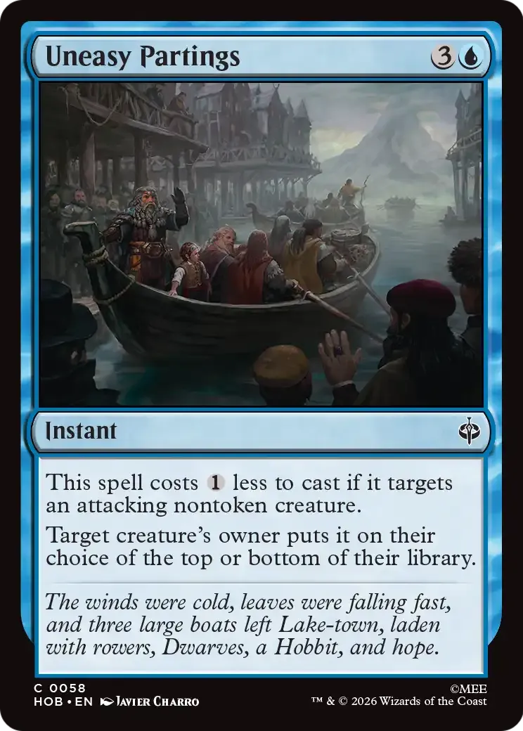 Uneasy Partings — The Hobbit — Magic: The Gathering