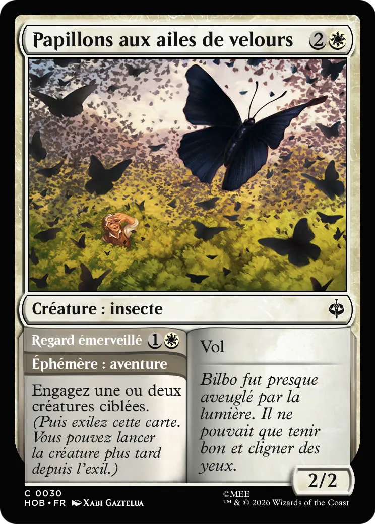 Papillons aux ailes de velours // Gaze in Wonder — The Hobbit — Magic: The Gathering