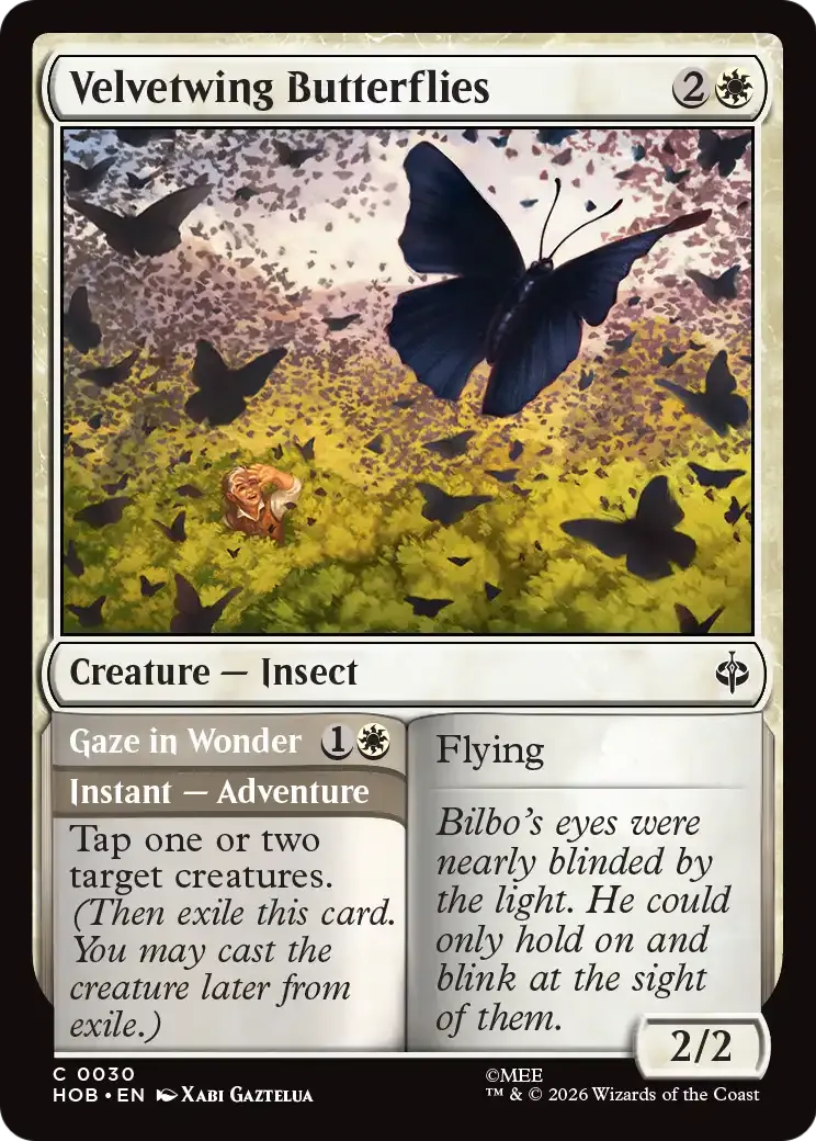 Papillons aux ailes de velours // Gaze in Wonder — The Hobbit — Magic: The Gathering