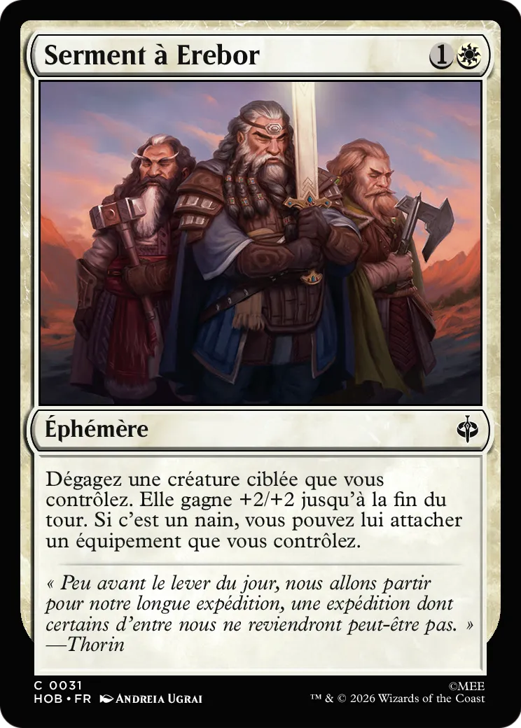 Serment à Erebor — The Hobbit — Magic: The Gathering
