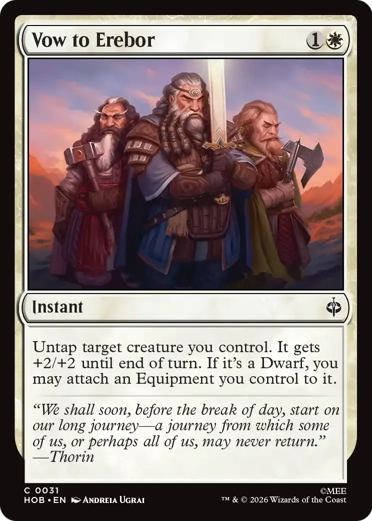 Serment à Erebor — The Hobbit — Magic: The Gathering